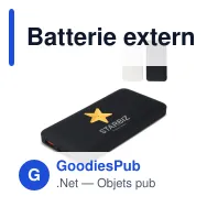Batterie externe personnalisable USB-C 10000 mAh Power Delivery avec logo - Zenith - Miniature 1