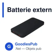 Batterie externe personnalisable USB-C 10000 mAh Power Delivery avec logo - Zenith - Miniature 3