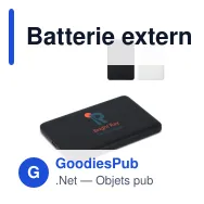 Batterie externe personnalisable USB-C 5000 mAh Power Delivery avec logo - Zenith - Miniature 1