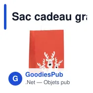Sac cadeau grand format personnalisable avec logo - BAO LARGE - Miniature 1