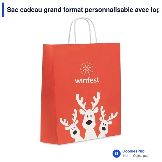 Sac cadeau grand format personnalisable avec logo - BAO LARGE - Image 3
