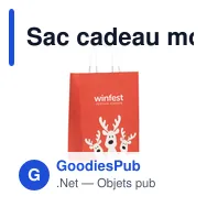 Sac cadeau moyen personnalisable en papier avec logo - Miniature 4
