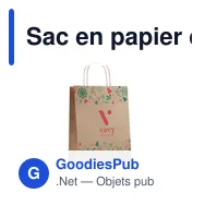 Sac en papier cadeau personnalisable pour logo - BAO MEDIUM - Miniature 4