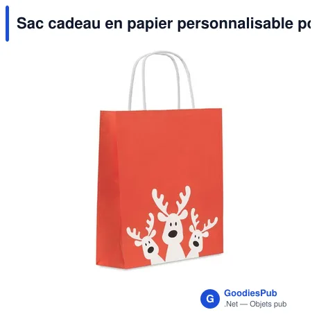 Sac cadeau en papier personnalisable pour logo - BAO SMALL