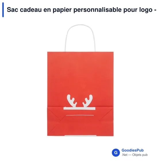 Sac cadeau en papier personnalisable pour logo - BAO SMALL - Image 2