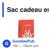 Sac cadeau en papier personnalisable pour logo - BAO SMALL - Miniature 5