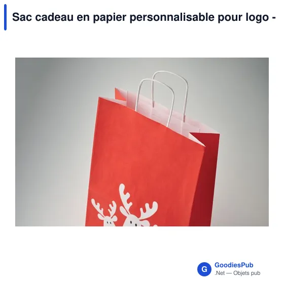 Sac cadeau en papier personnalisable pour logo - BAO SMALL - Image 6