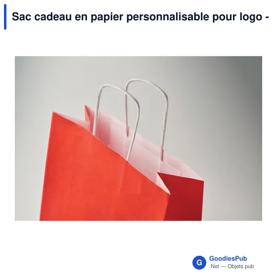 Sac cadeau en papier personnalisable pour logo - BAO SMALL - Image 7
