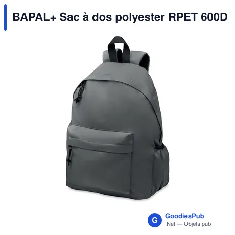 BAPAL+ Sac à dos polyester RPET 600D