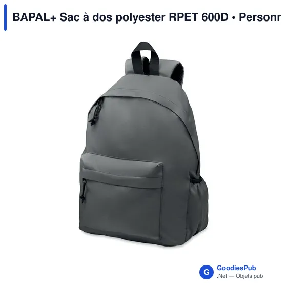 BAPAL+ Sac à dos polyester RPET 600D - Image 1