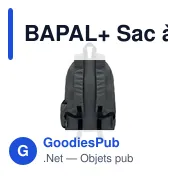 BAPAL+ Sac à dos polyester RPET 600D - Miniature 2