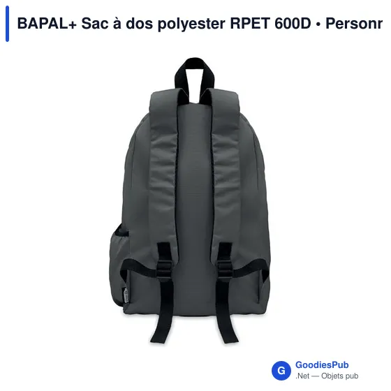 BAPAL+ Sac à dos polyester RPET 600D - Image 2
