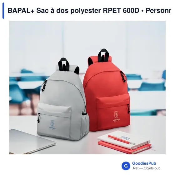 BAPAL+ Sac à dos polyester RPET 600D - Image 11