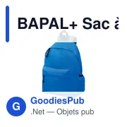 BAPAL+ Sac à dos polyester RPET 600D - Miniature 4