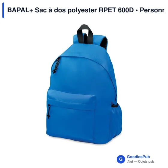 BAPAL+ Sac à dos polyester RPET 600D - Image 4