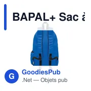BAPAL+ Sac à dos polyester RPET 600D - Miniature 5