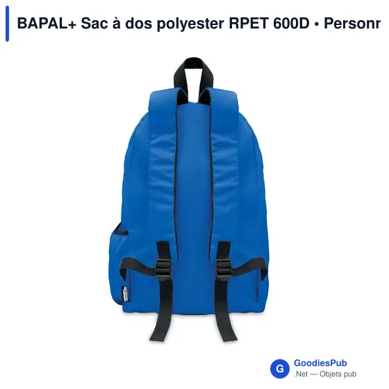 BAPAL+ Sac à dos polyester RPET 600D - Image 5
