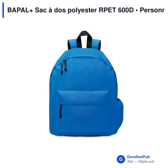 BAPAL+ Sac à dos polyester RPET 600D - Image 6