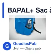 BAPAL+ Sac à dos polyester RPET 600D - Miniature 7