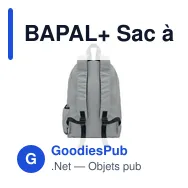 BAPAL+ Sac à dos polyester RPET 600D - Miniature 9