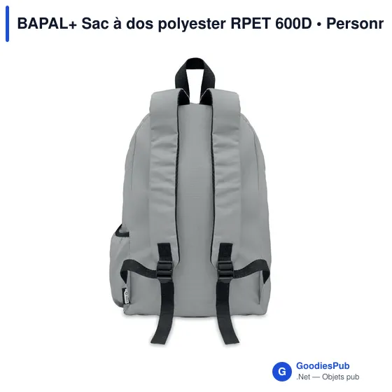 BAPAL+ Sac à dos polyester RPET 600D - Image 9