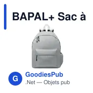 BAPAL+ Sac à dos polyester RPET 600D - Miniature 10