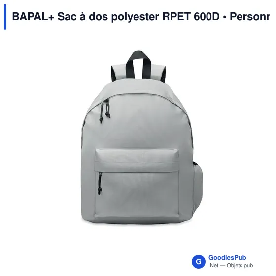 BAPAL+ Sac à dos polyester RPET 600D - Image 10