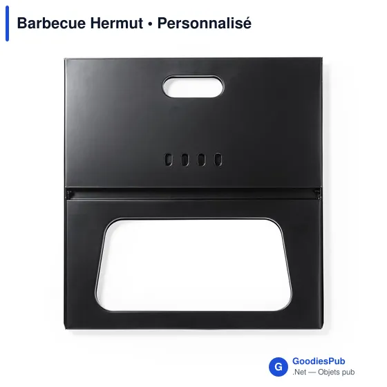 Barbecue pliant personnalisable Hermut avec logo entreprise - Image 2