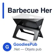 Barbecue pliant personnalisable Hermut avec logo entreprise - Miniature 3
