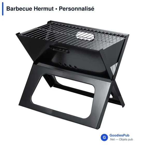 Barbecue pliant personnalisable Hermut avec logo entreprise - Image 3
