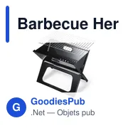 Barbecue pliant personnalisable Hermut avec logo entreprise - Miniature 5