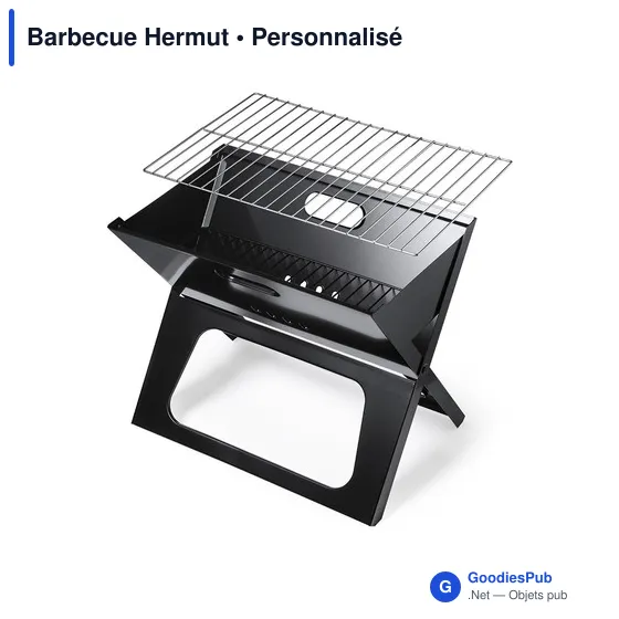 Barbecue pliant personnalisable Hermut avec logo entreprise - Image 5