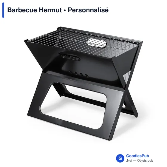 Barbecue pliant personnalisable Hermut avec logo entreprise - Image 6