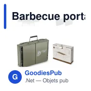 Barbecue portable personnalisable en acier avec logo - InSideOut Fyra - Miniature 1