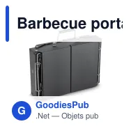 Barbecue portable personnalisable en acier avec logo - InSideOut Fyra - Miniature 2