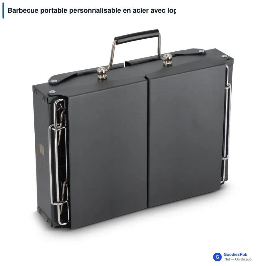 Barbecue portable personnalisable en acier avec logo - InSideOut Fyra - Image 2