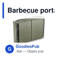 Barbecue portable personnalisable en acier avec logo - InSideOut Fyra - Miniature 3