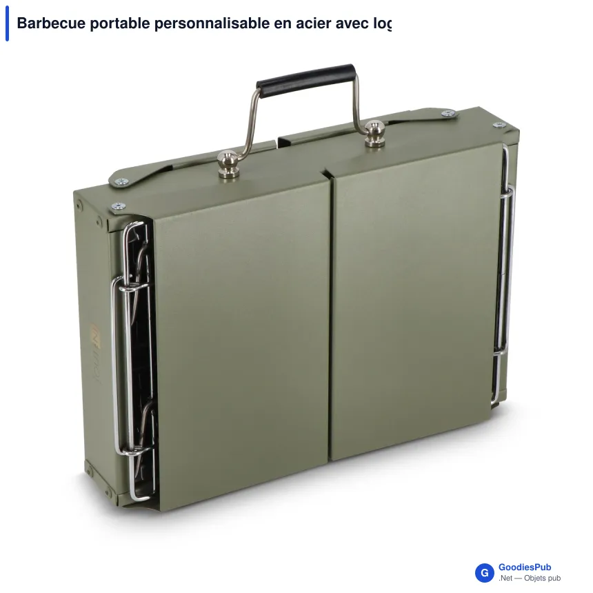 Barbecue portable personnalisable en acier avec logo - InSideOut Fyra - Image 3