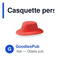Casquette personnalisée avec logo pour communication B2B - Miniature 1