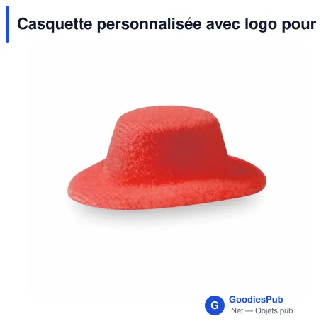Casquette personnalisée avec logo pour communication B2B