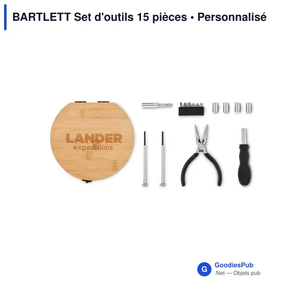 Set d'outils personnalisable avec logo - 15 pièces - Image 4