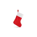 Variante Blanc / Rouge - Bas de Noël personnalisable en feutre 40 cm avec logo - Grand format