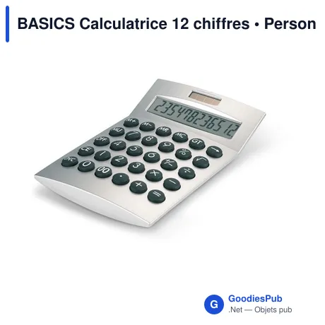 BASICS Calculatrice 12 chiffres