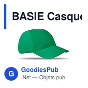 BASIE APOLLO Casquette 6 panneaux 160 gr/m - Miniature 1