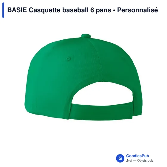 BASIE APOLLO Casquette 6 panneaux 160 gr/m - Image 2