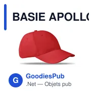 BASIE APOLLO Casquette 6 panneaux 160 gr/m - Miniature 11