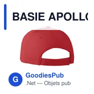 BASIE APOLLO Casquette 6 panneaux 160 gr/m - Miniature 12
