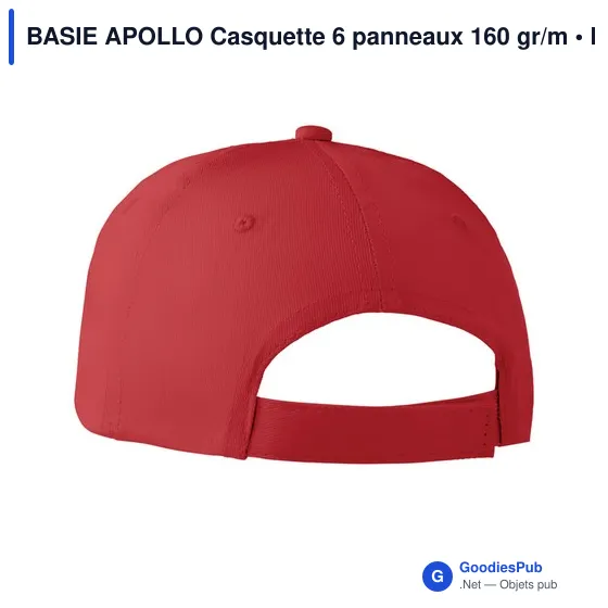 BASIE APOLLO Casquette 6 panneaux 160 gr/m - Image 12