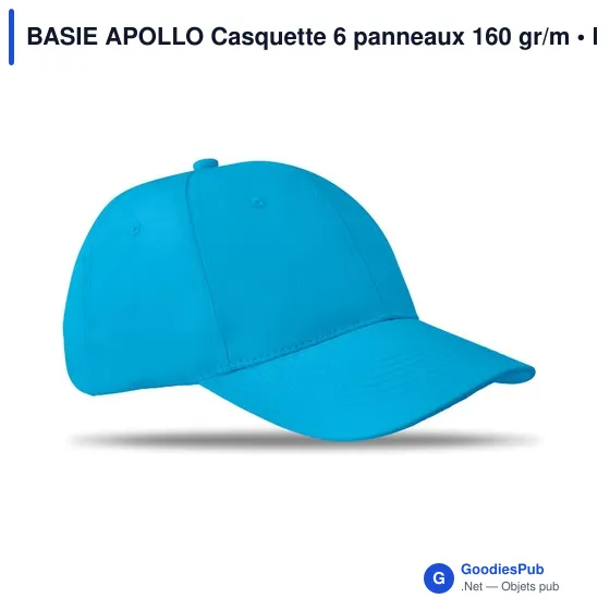 BASIE APOLLO Casquette 6 panneaux 160 gr/m - Image 4