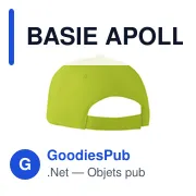 BASIE APOLLO Casquette 6 panneaux 160 gr/m - Miniature 8